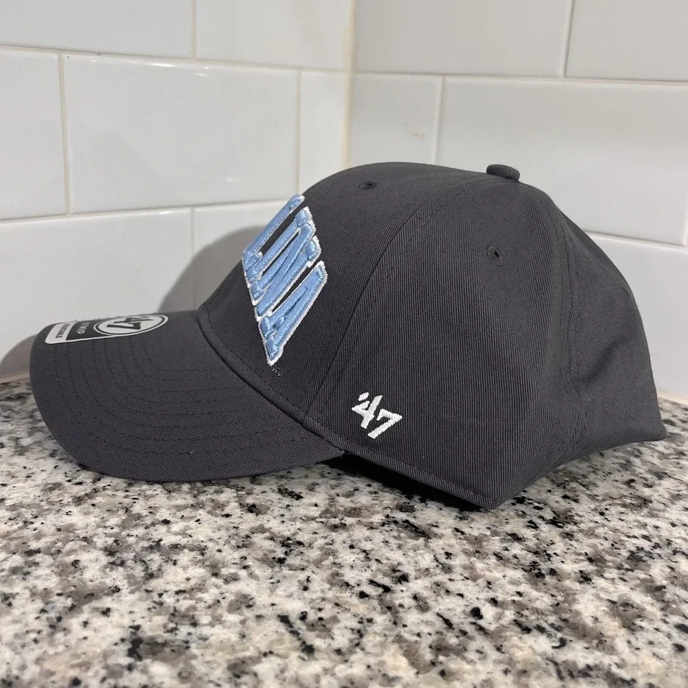 '47 Brand UNC North Carolina Tar Heels NCAA MVP Adjustable Grey Hat Cap OSFM